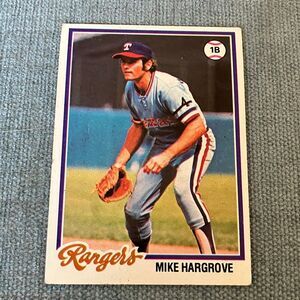 1978 Topps Texas Rangers Baseball Card Trading Card